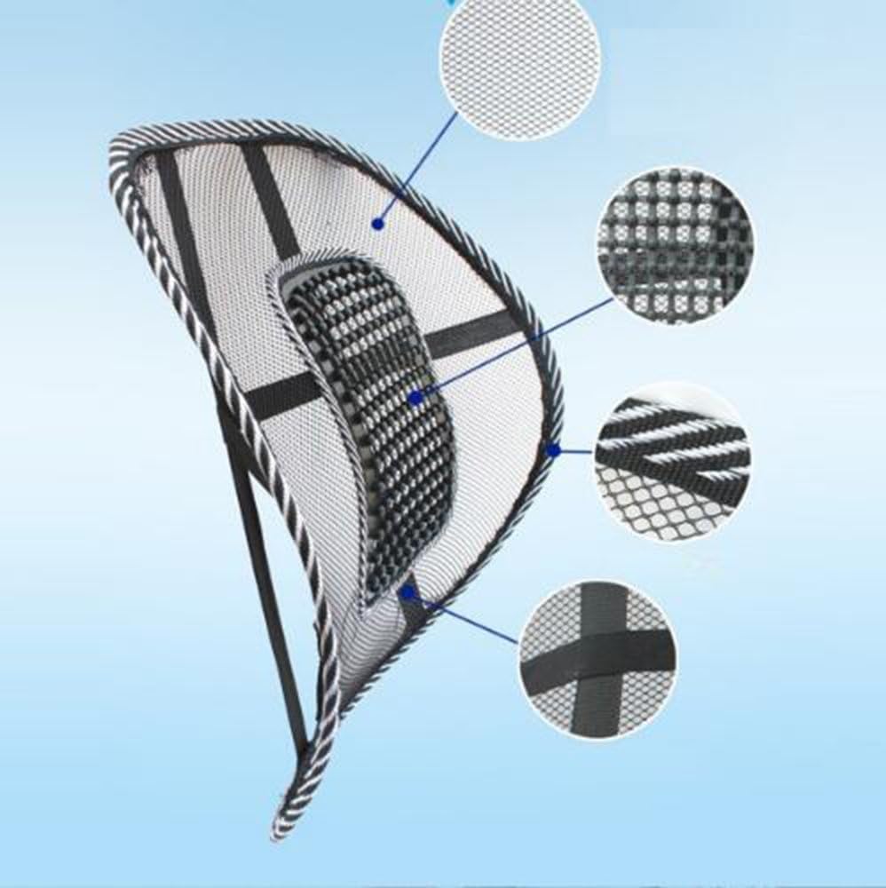 Car Seat Chair Back Cushion – Orthopedic Lumbar Support Cushion for Posture & Comfort