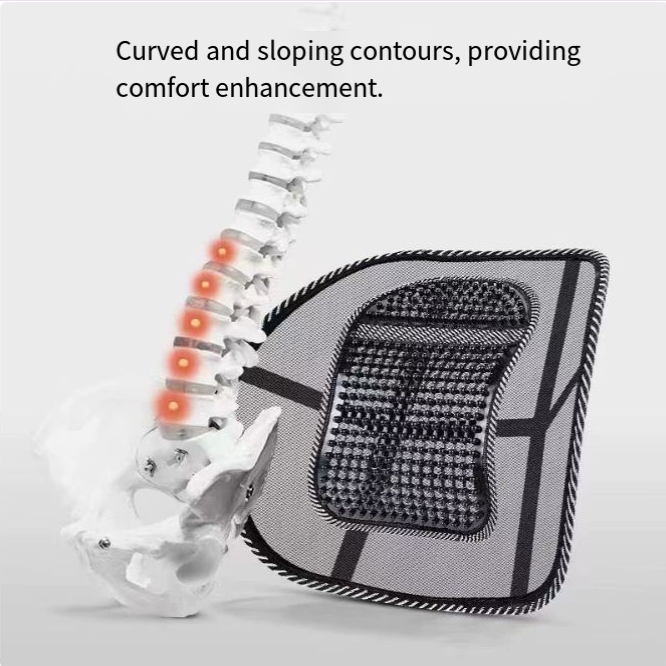 Car Seat Chair Back Cushion – Orthopedic Lumbar Support Cushion for Posture & Comfort